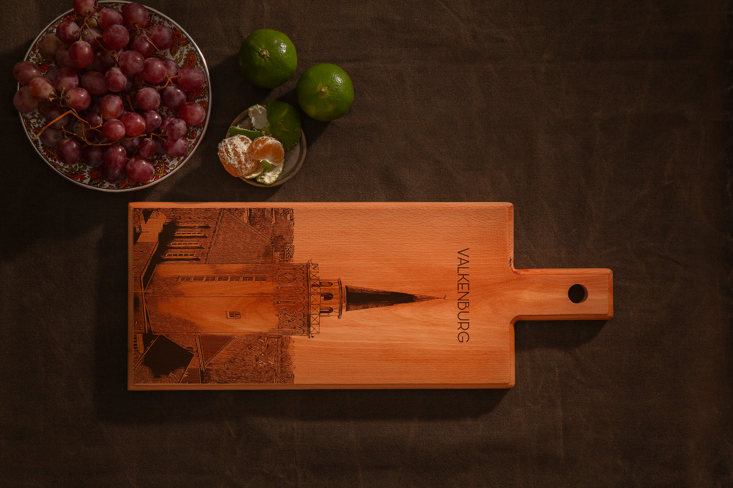 Valkenburg houten serveerplank – 49 x 17 cm