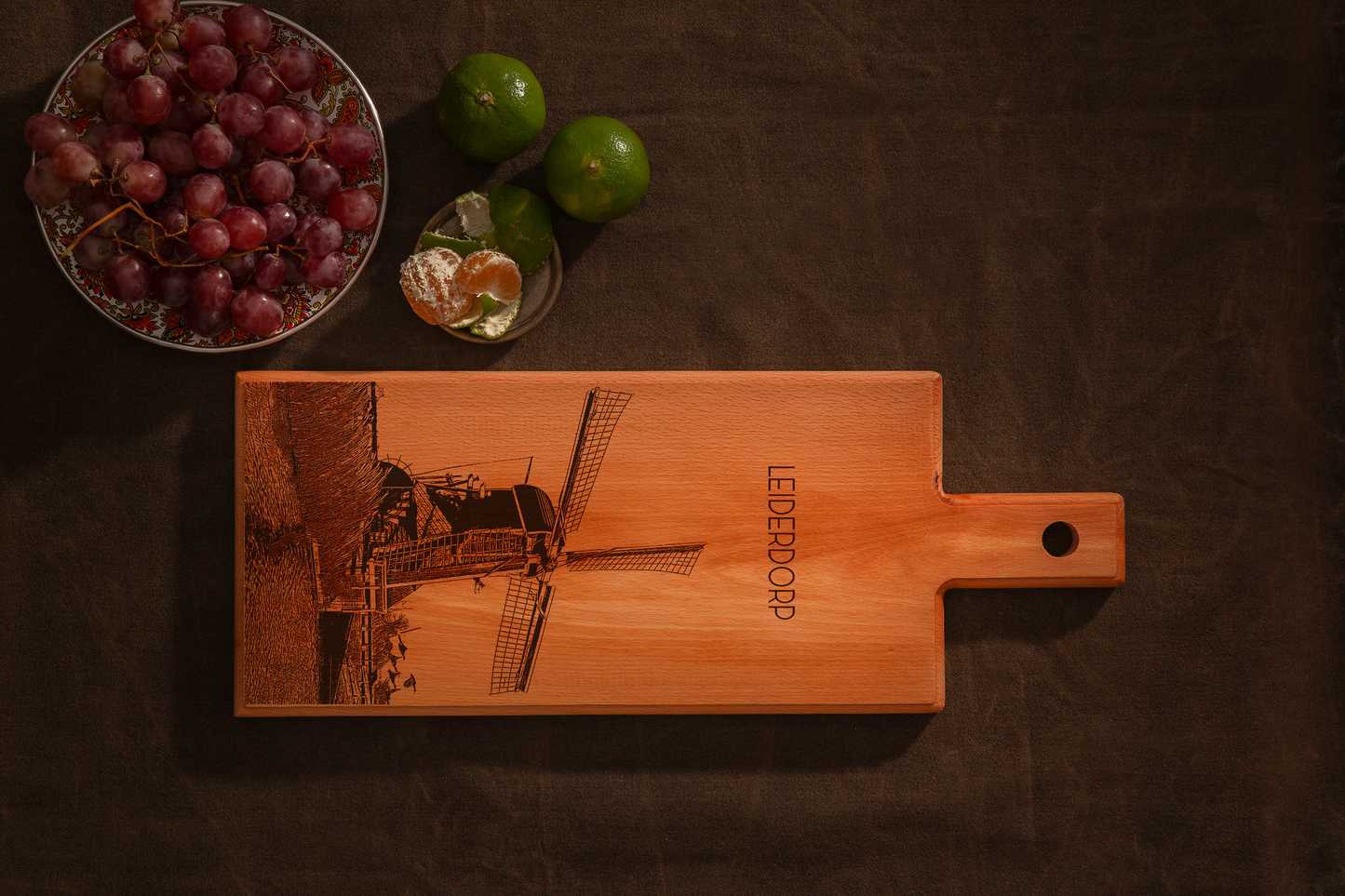 Leiderdorp Munnikkenmolen Wooden Serving Board – 49 x 17 cm