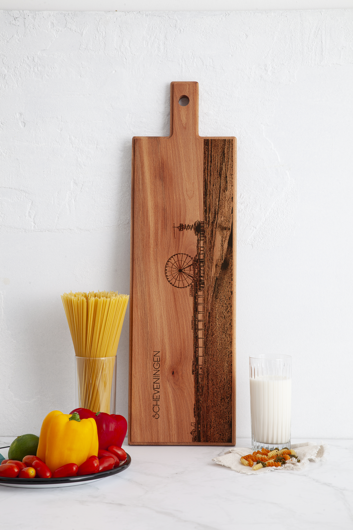 Scheveningen Wooden Serving Board – 60 x 17 cm