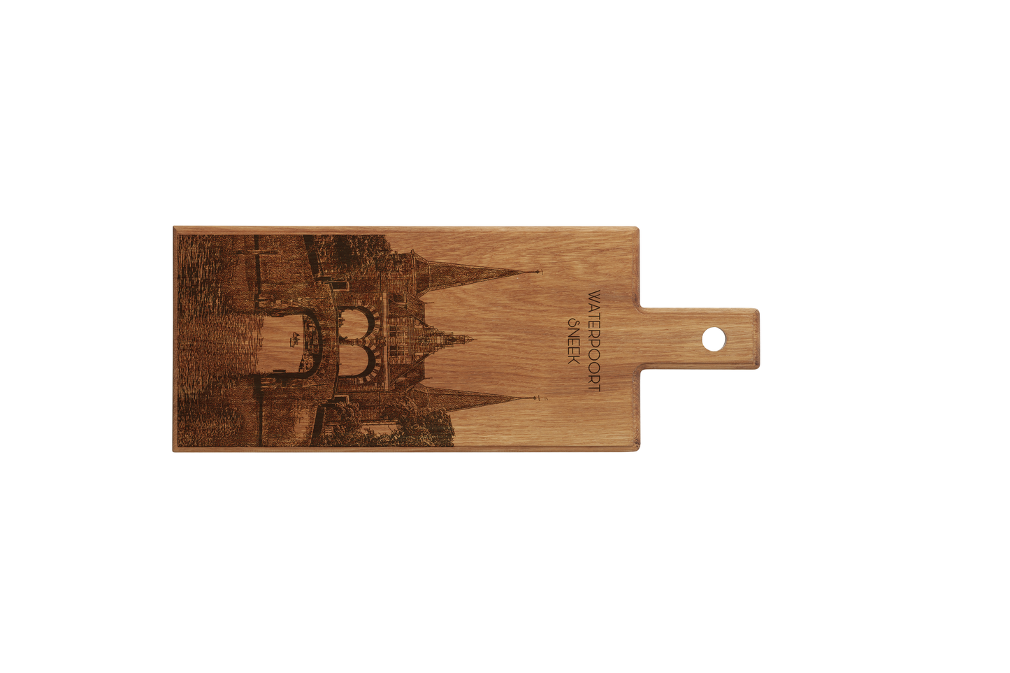 Sneek Waterpoort houten serveerplank – 49 x 17 cm