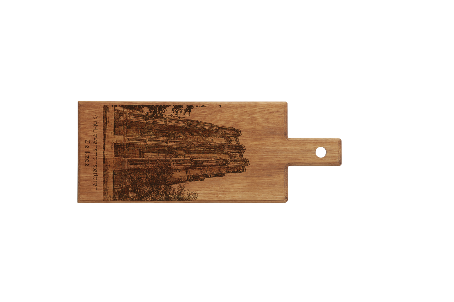 Zierikzee Sint-Lievensmonstertoren Wooden Serving Board – 49 x 17 cm