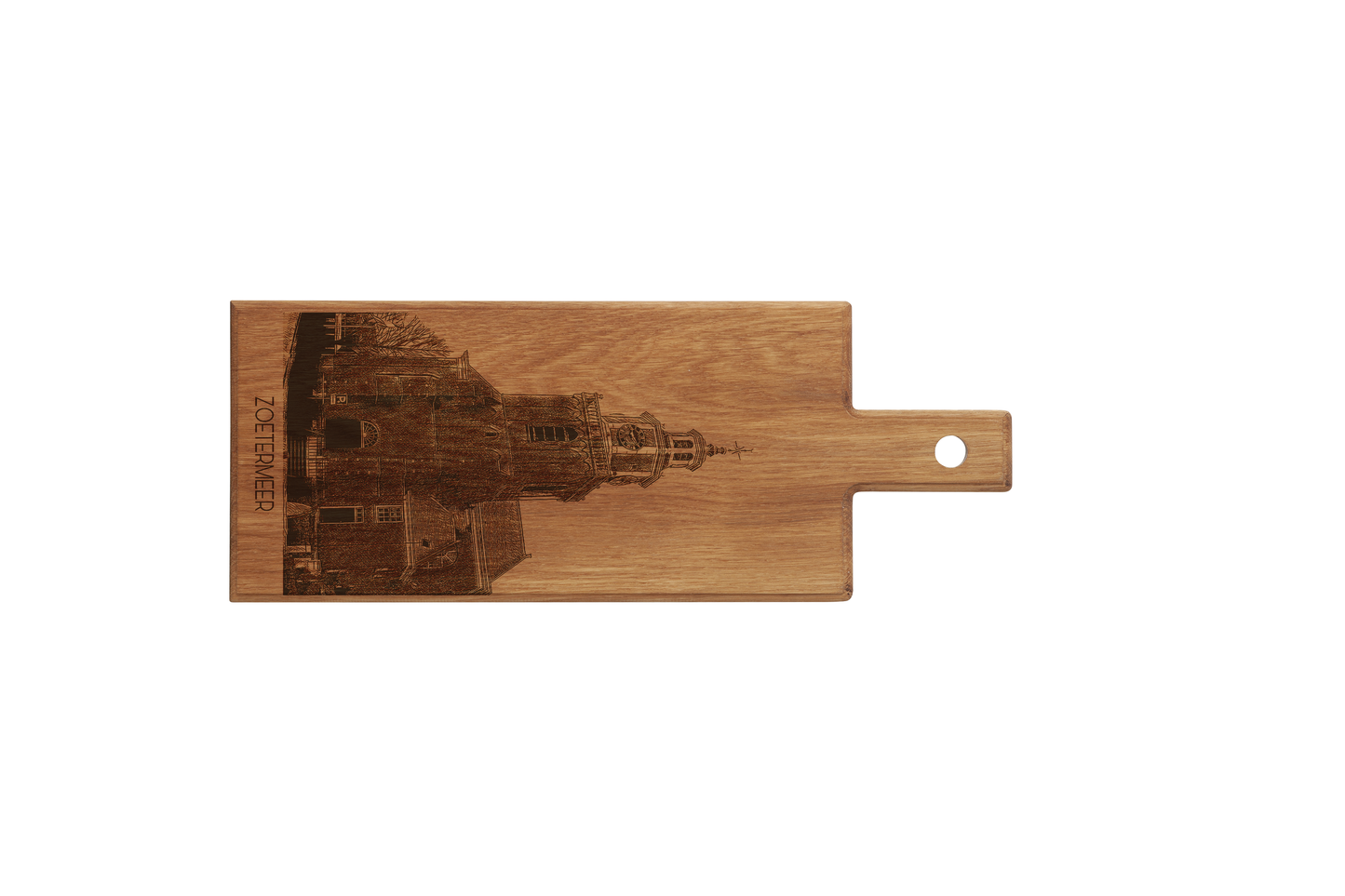Zoetermeer Dorpskerk Wooden Serving Board – 49 x 17 cm
