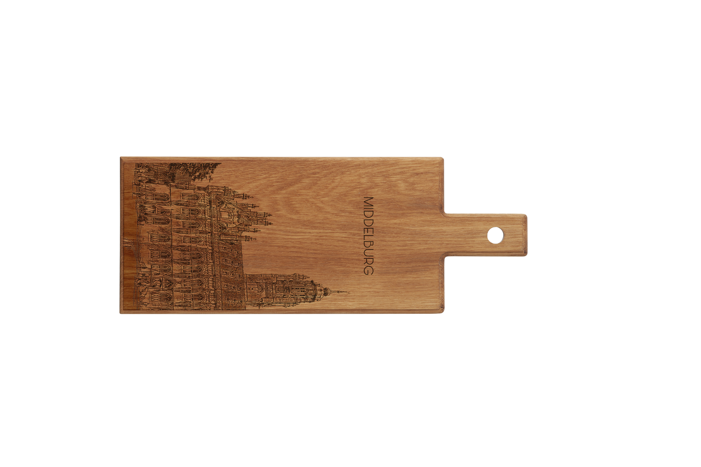Middelburg Stadhuis Wooden Serving Board – 49 x 17 cm