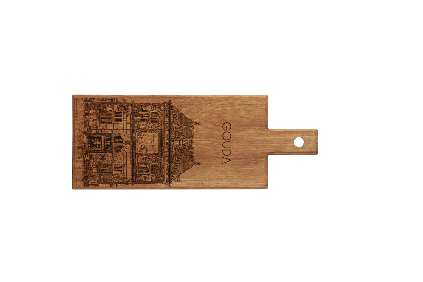 Gouda De Waag – Handmade Wooden Serving & Cheese Board (49 × 17 cm)