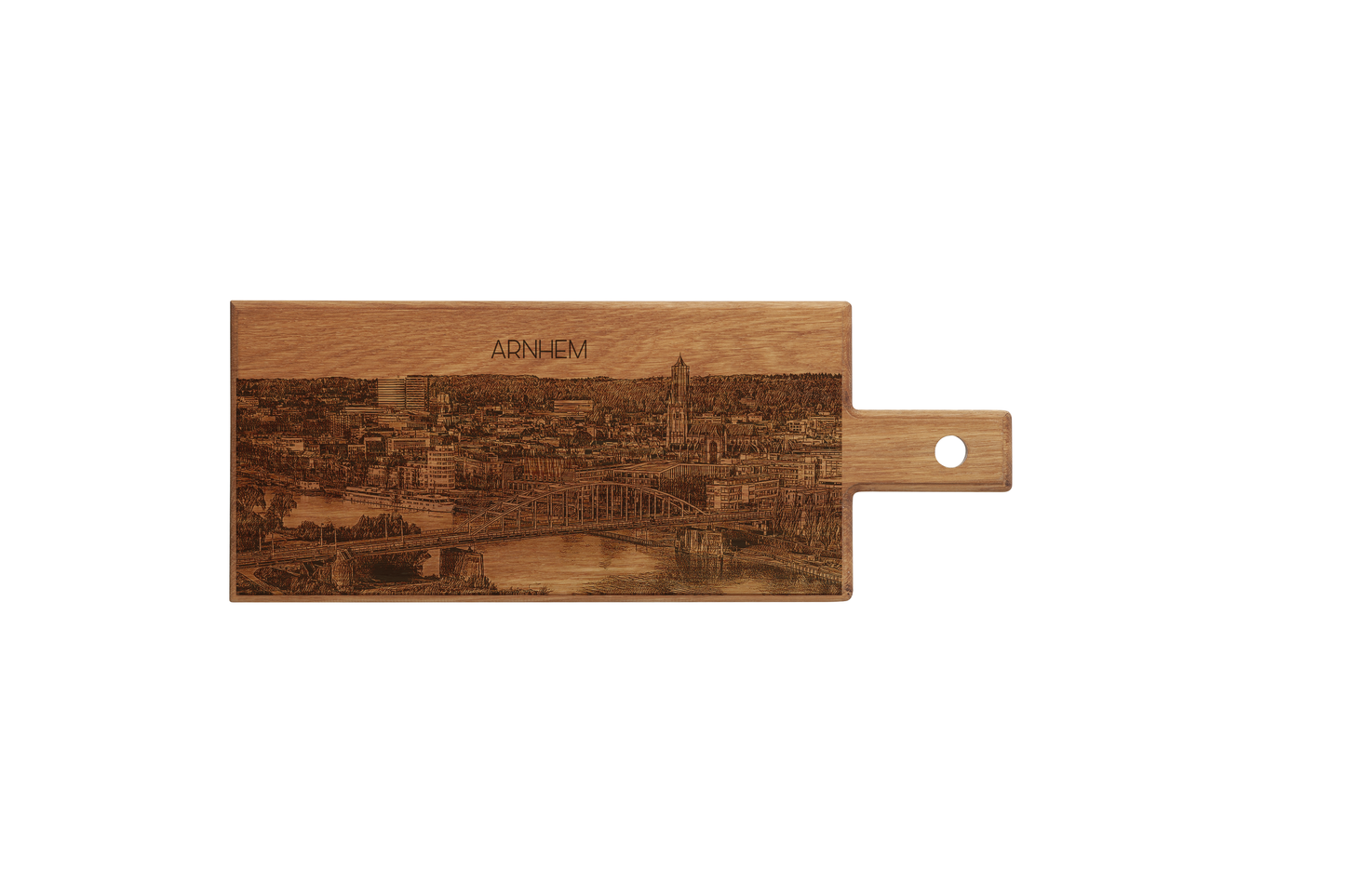 Arnhem Skyline Wooden Serving Board – 49 x 17 cm