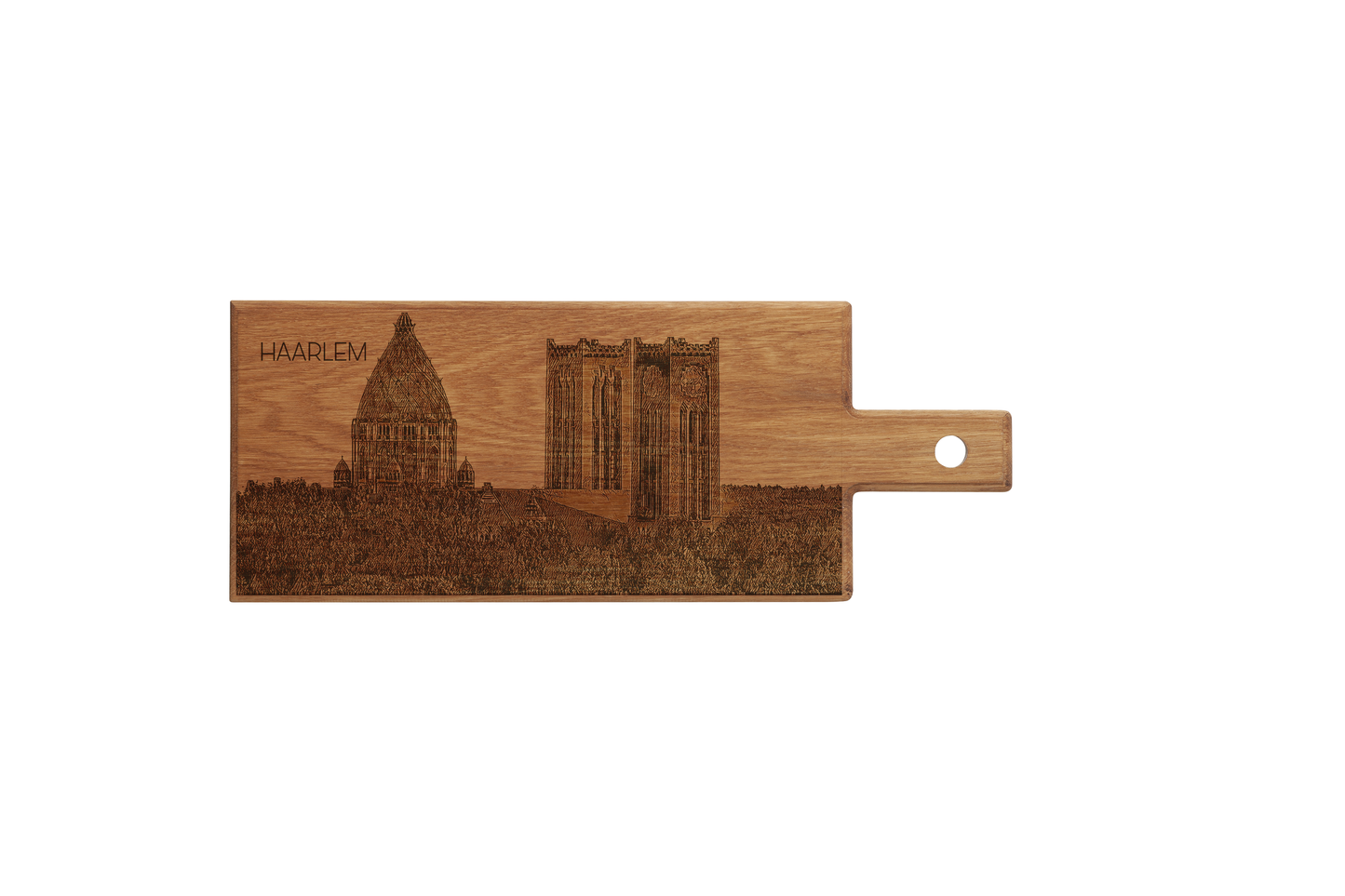 Haarlem Nieuwe St. Bavo – Wooden Serving Board (49 × 17 cm)