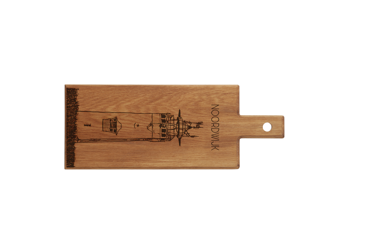 Noordwijk Vuurtoren Wooden Serving Board – 49 x 17 cm