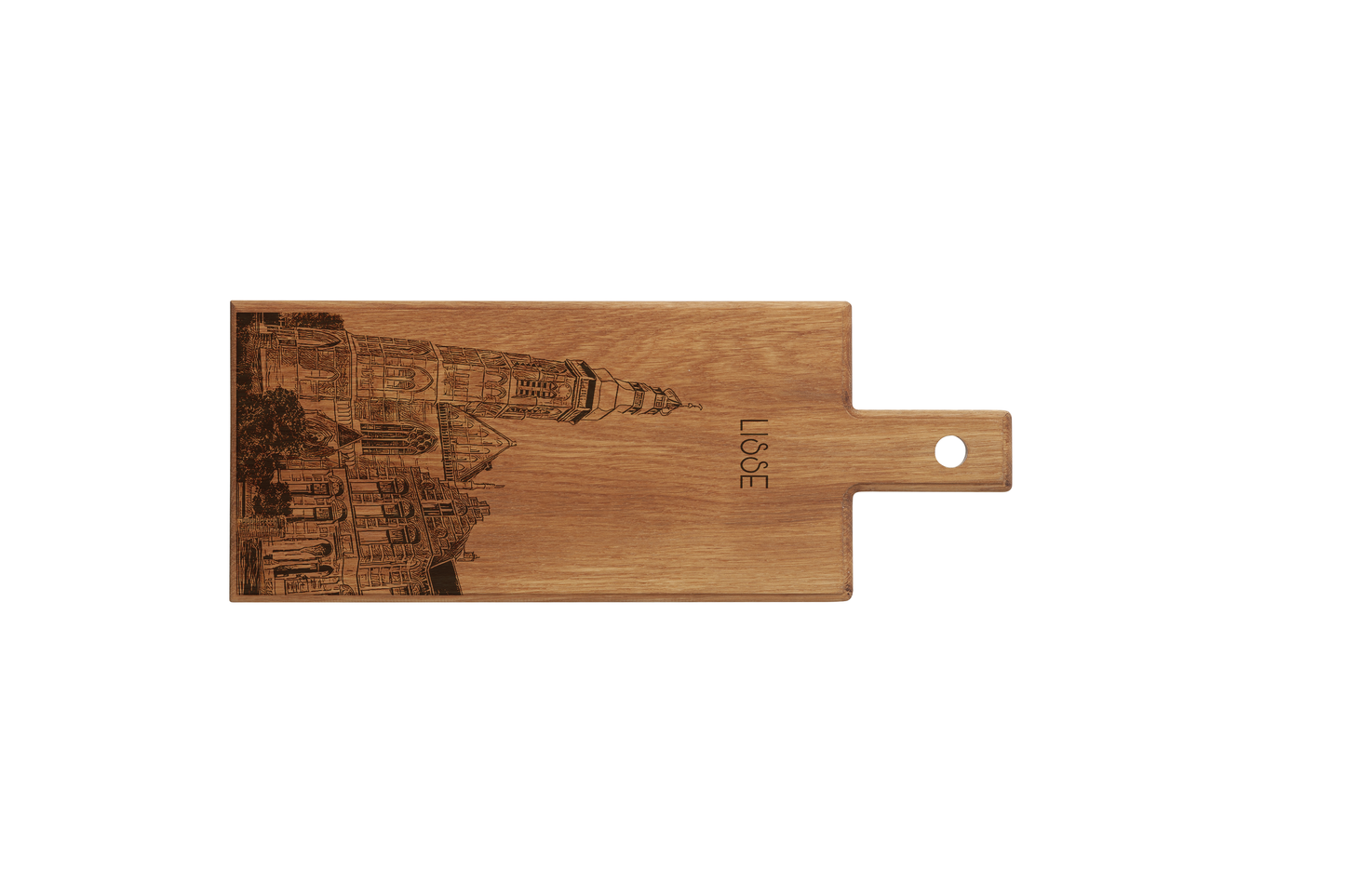 Lisse St. Agatha Church Wooden Serving Board – 49 x 17 cm