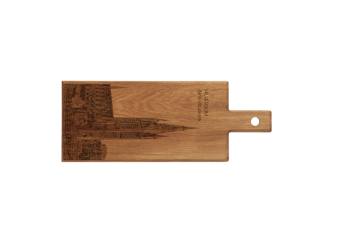 Hilversum Sint-Vituskerk – Wooden Serving Board (49 × 17 cm)