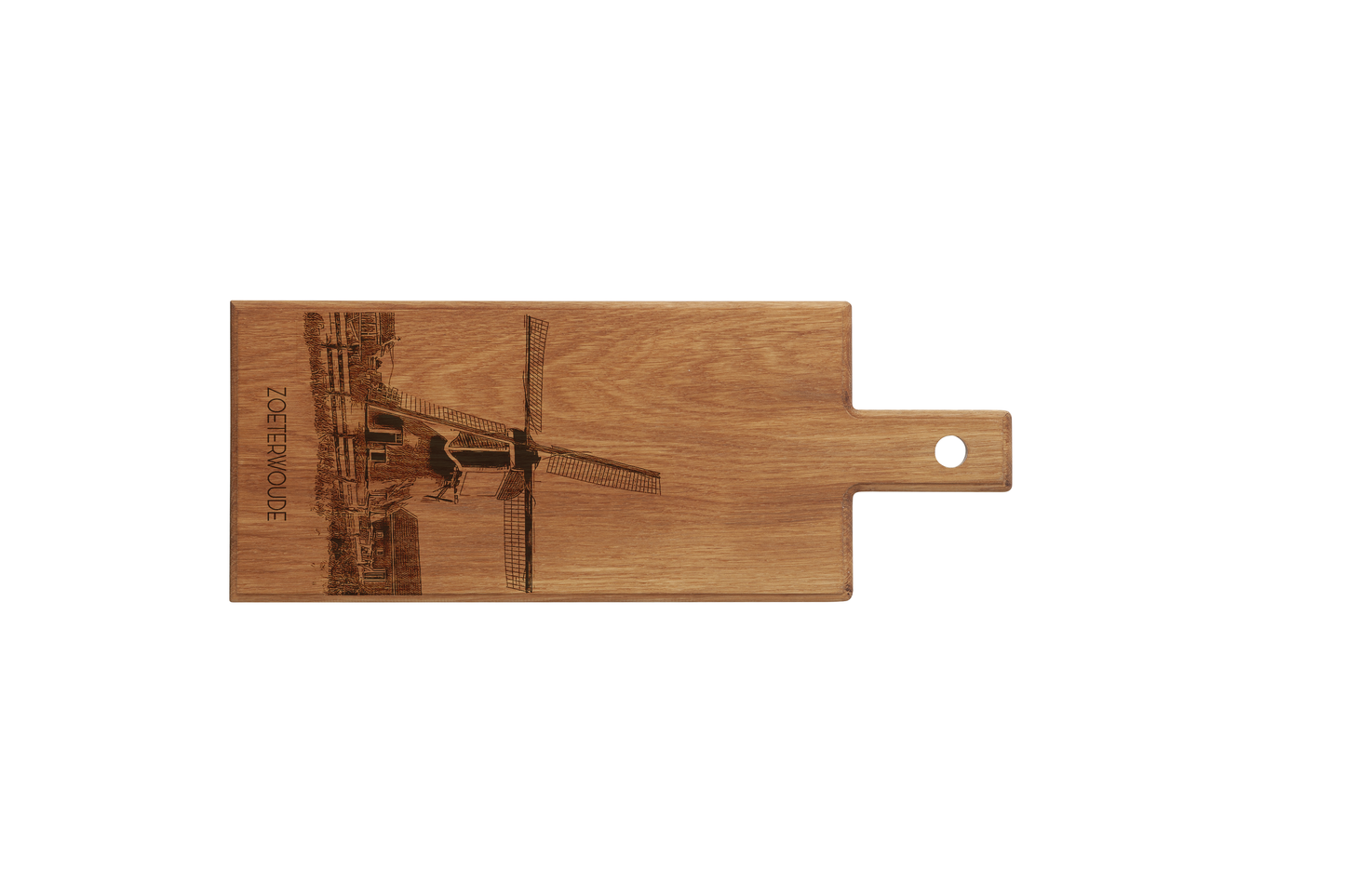 Zoeterwoude Molen – Wooden Serving Board (49 × 17 cm)