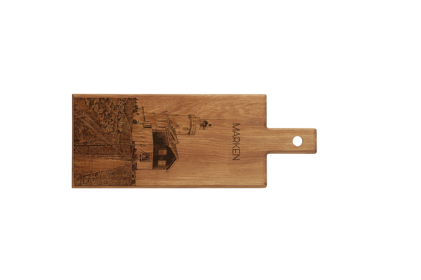 Marken Vuurtoren Wooden Serving Board – 49 x 17 cm