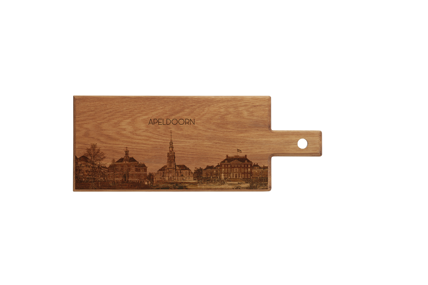 Apeldoorn Skyline Houten Serveerplank – 49 x 17 cm