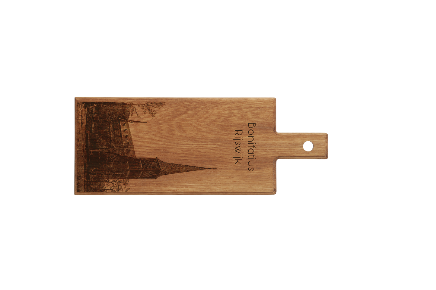 Rijswijk Bonifatius kerk houten serveerplank – 49 x 17 cm