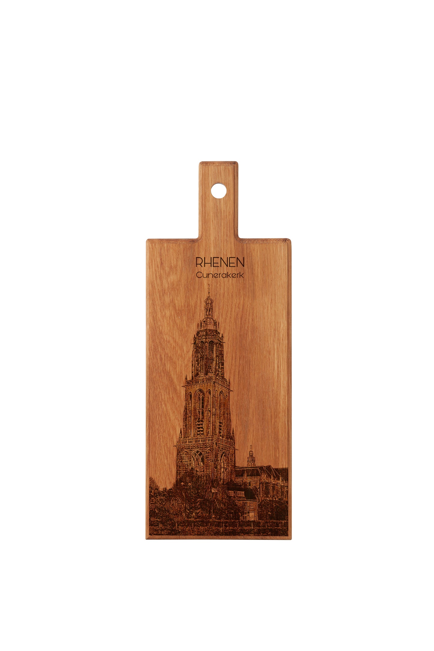 Rhenen – Cunerakerk Wooden Serving Board Souvenir (49 × 17 cm)
