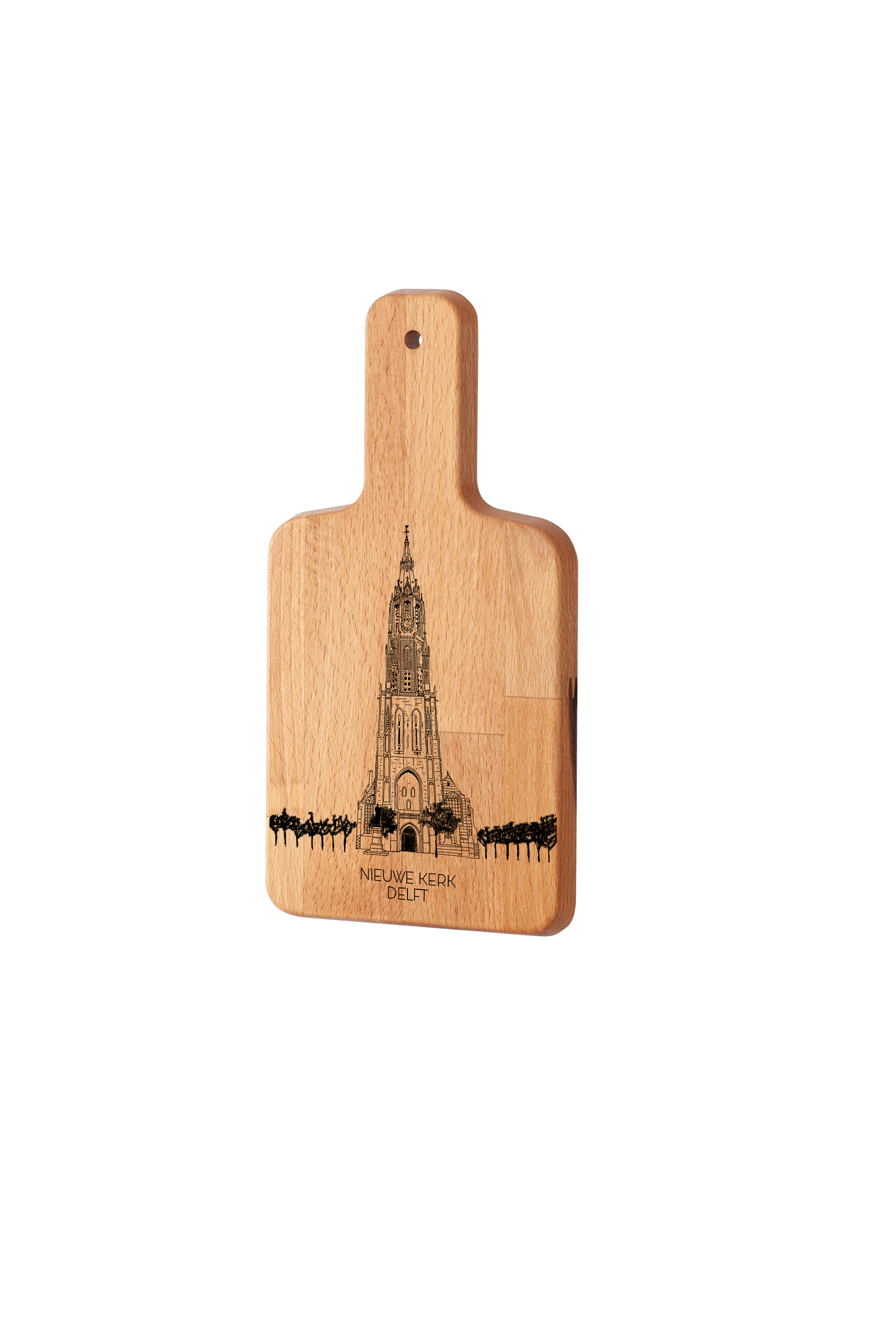 Delft, Nieuwe Kerk, cheese board, side view