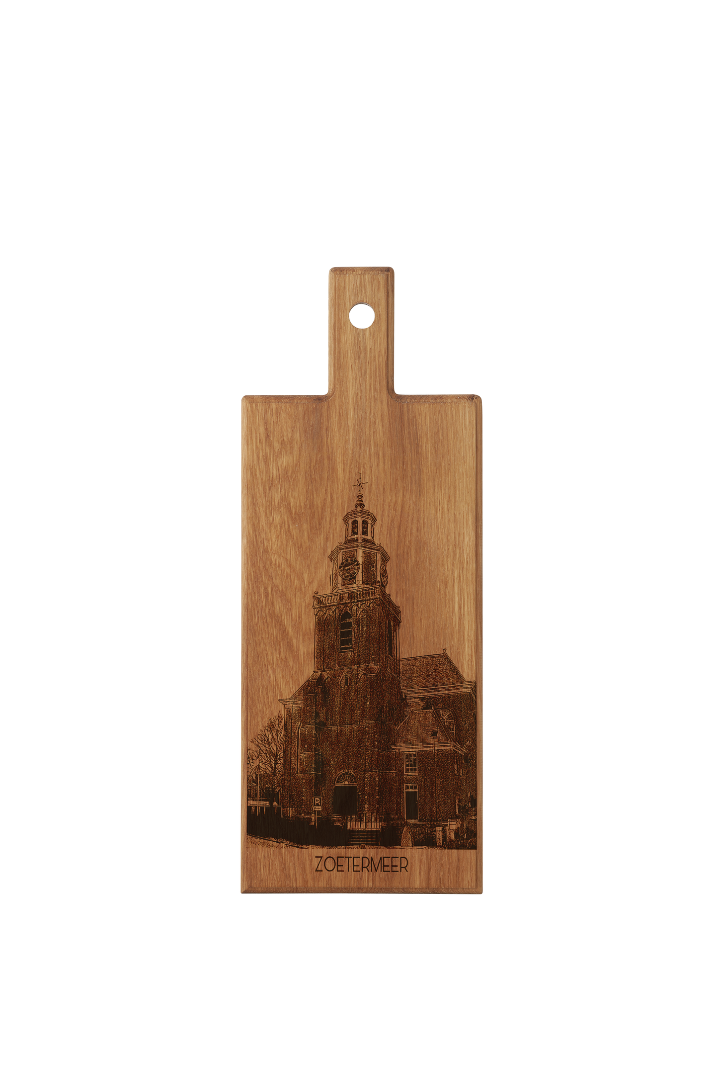 Zoetermeer Dorpskerk Wooden Serving Board – 49 x 17 cm