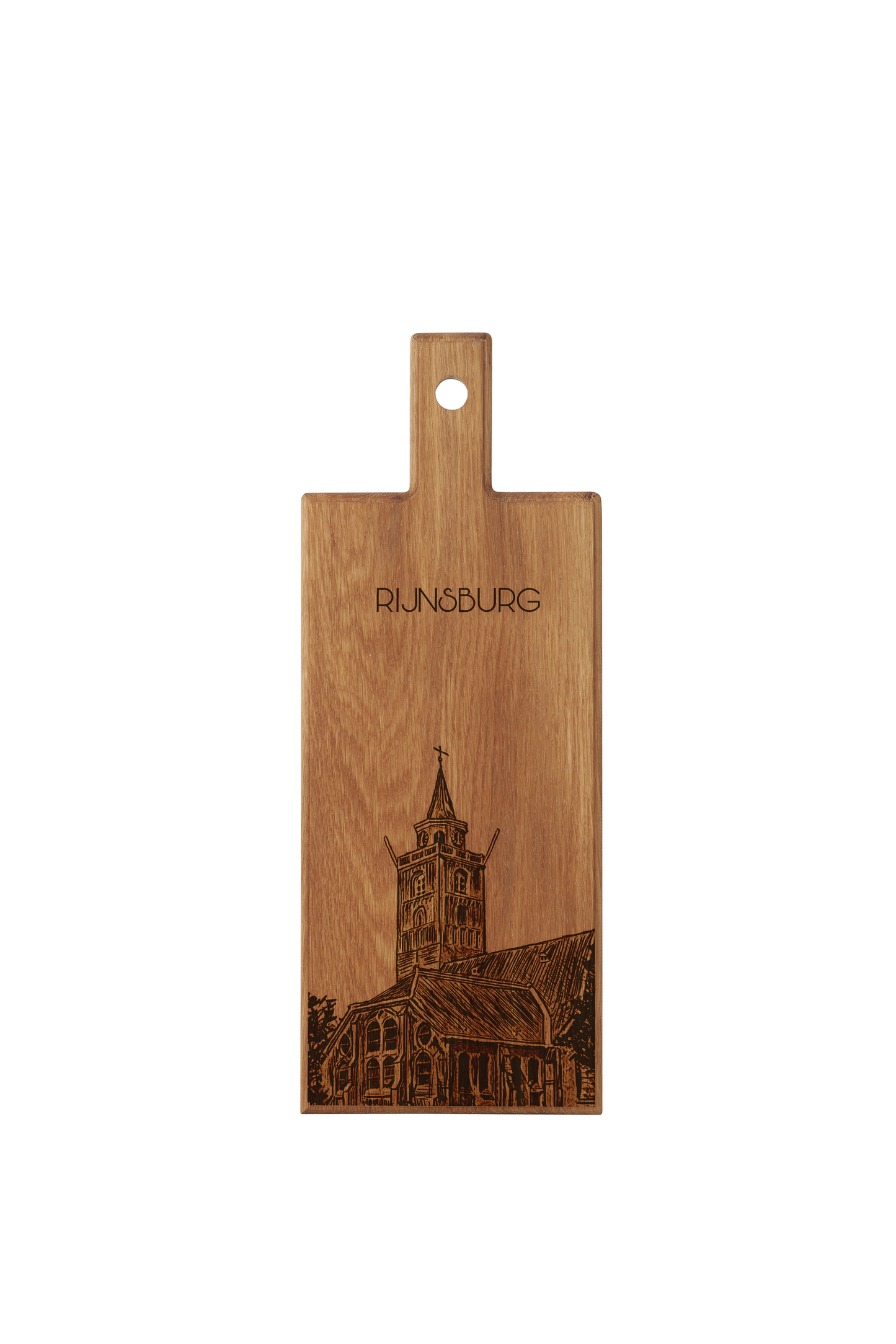 Rijnsburg Grote Kerk Wooden Serving Board – 49 x 17 cm