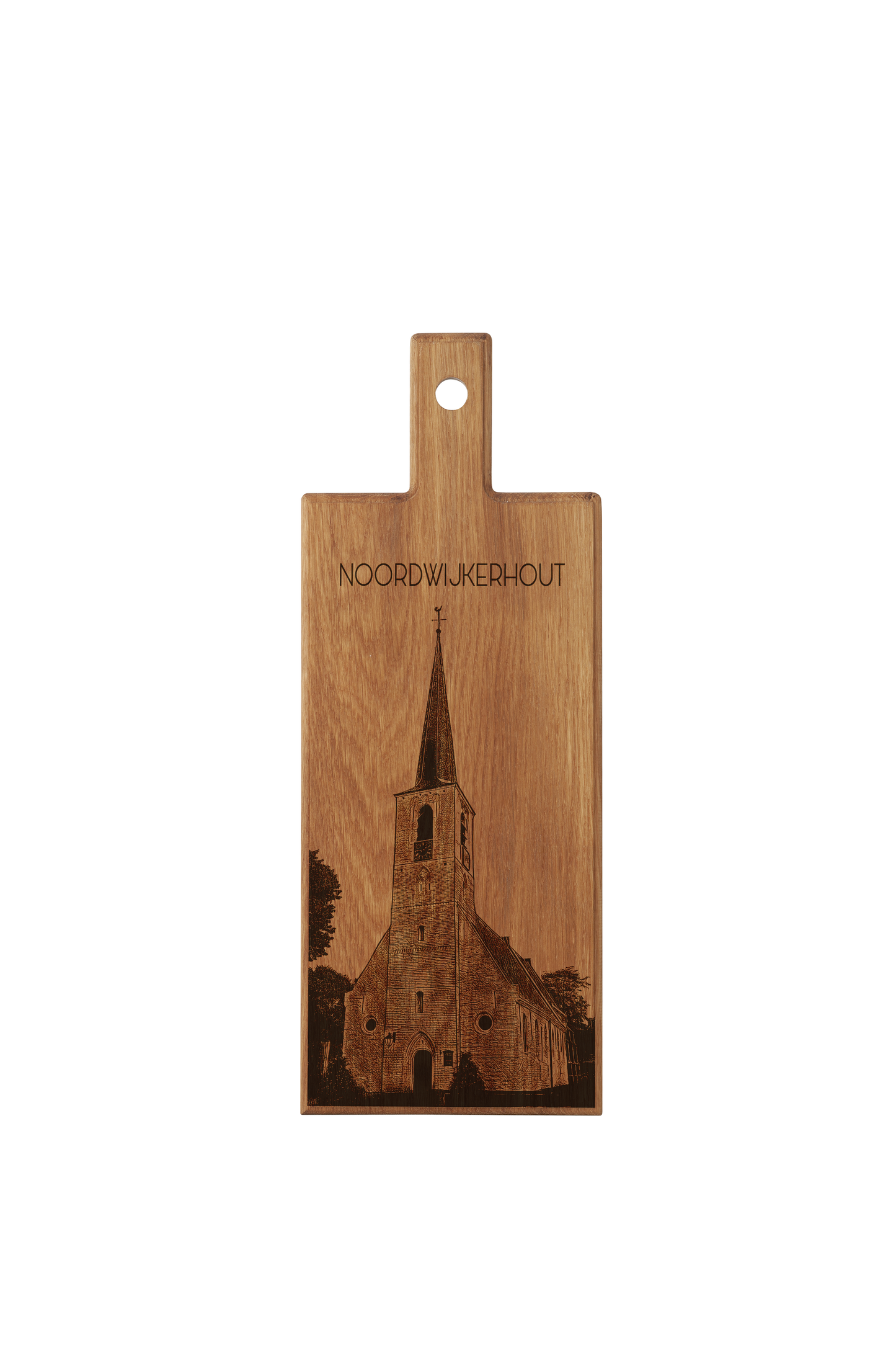 Noordwijkerhout Witte Kerk Wooden Serving Board – 49 x 17 cm