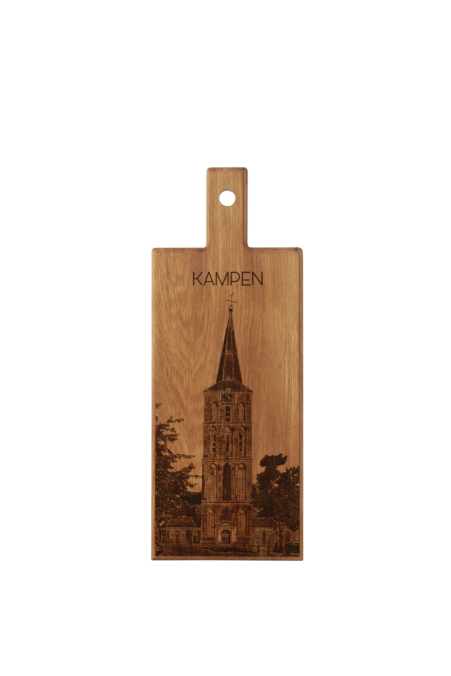 Kampen Bovenkerk – Houten Serveerplank (49 × 17 cm)