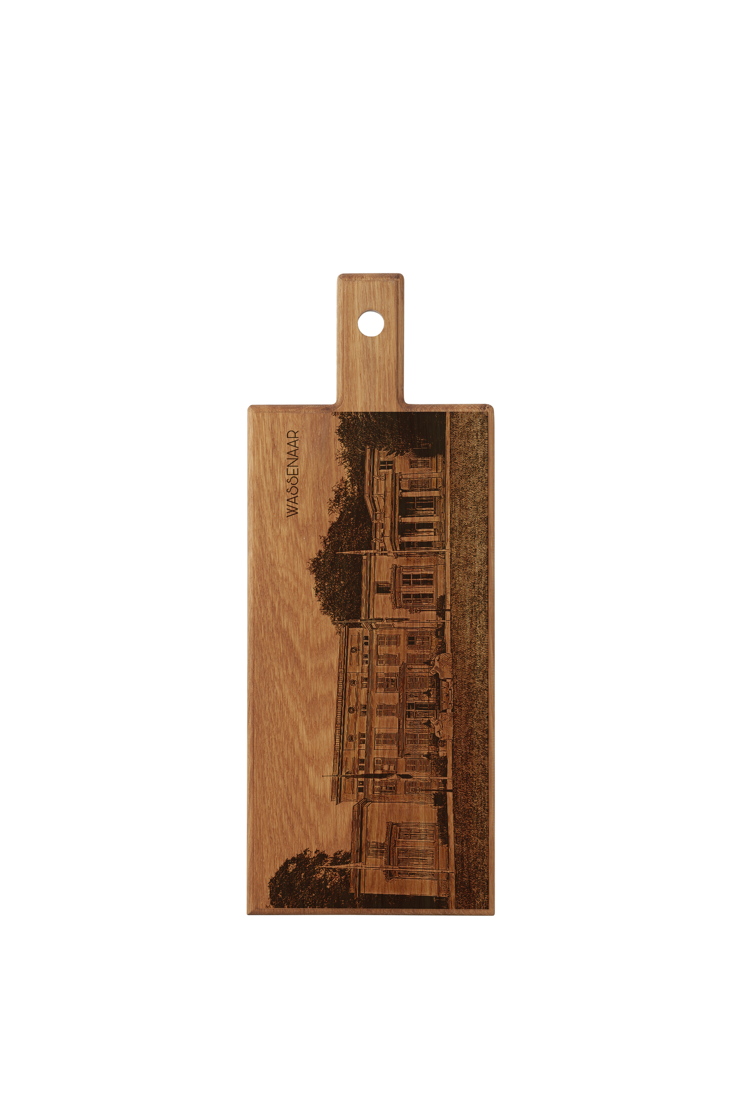 Wassenaar Raadhuis De Paauw Wooden Serving Board – 49 x 17 cm