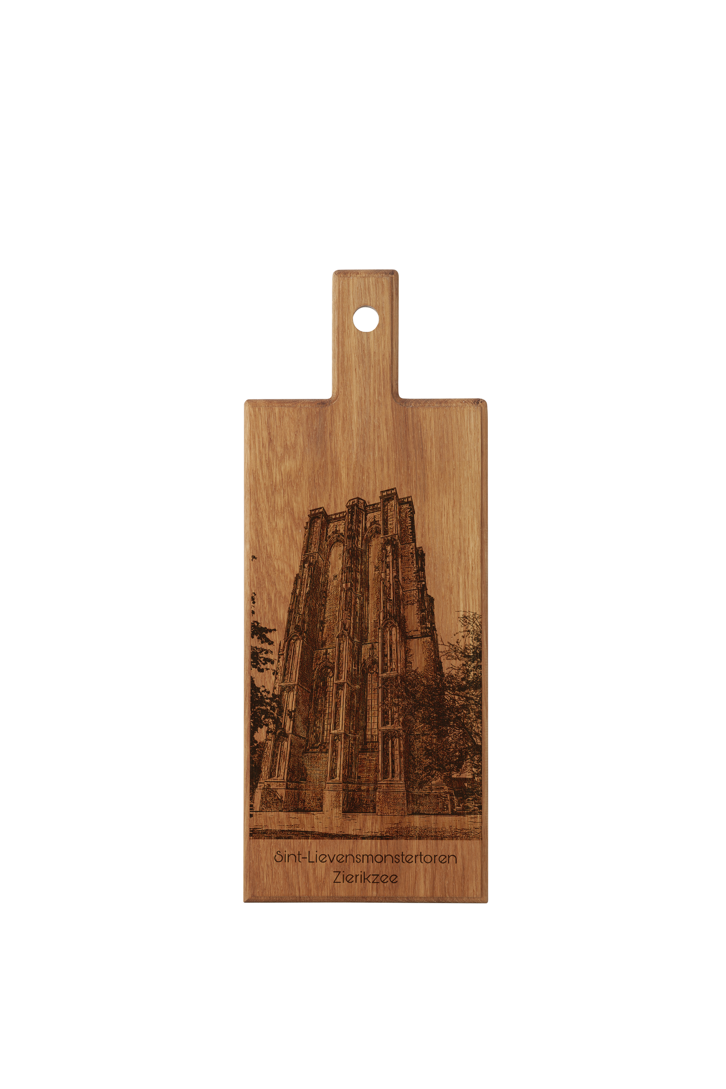 Zierikzee Sint-Lievensmonstertoren Wooden Serving Board – 49 x 17 cm