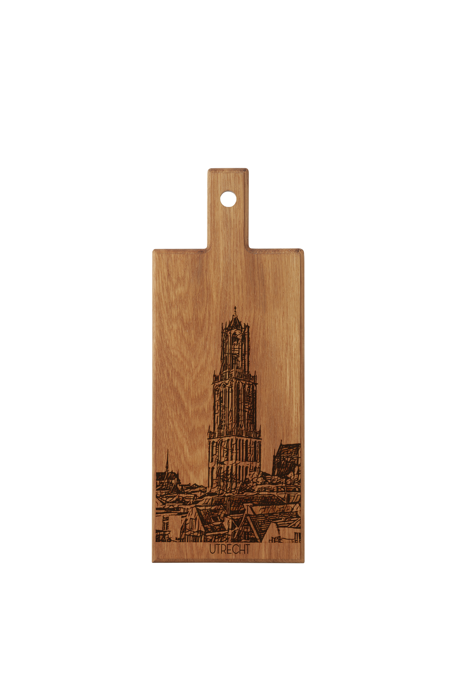 Utrecht Domtoren houten serveerplank – 49 x 17 cm