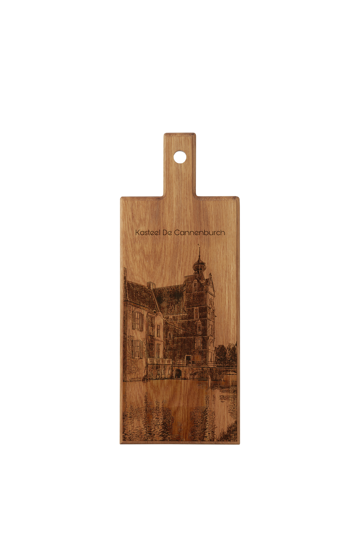 Kasteel De Cannenburch – Houten Serveerplank (49 × 17 cm)
