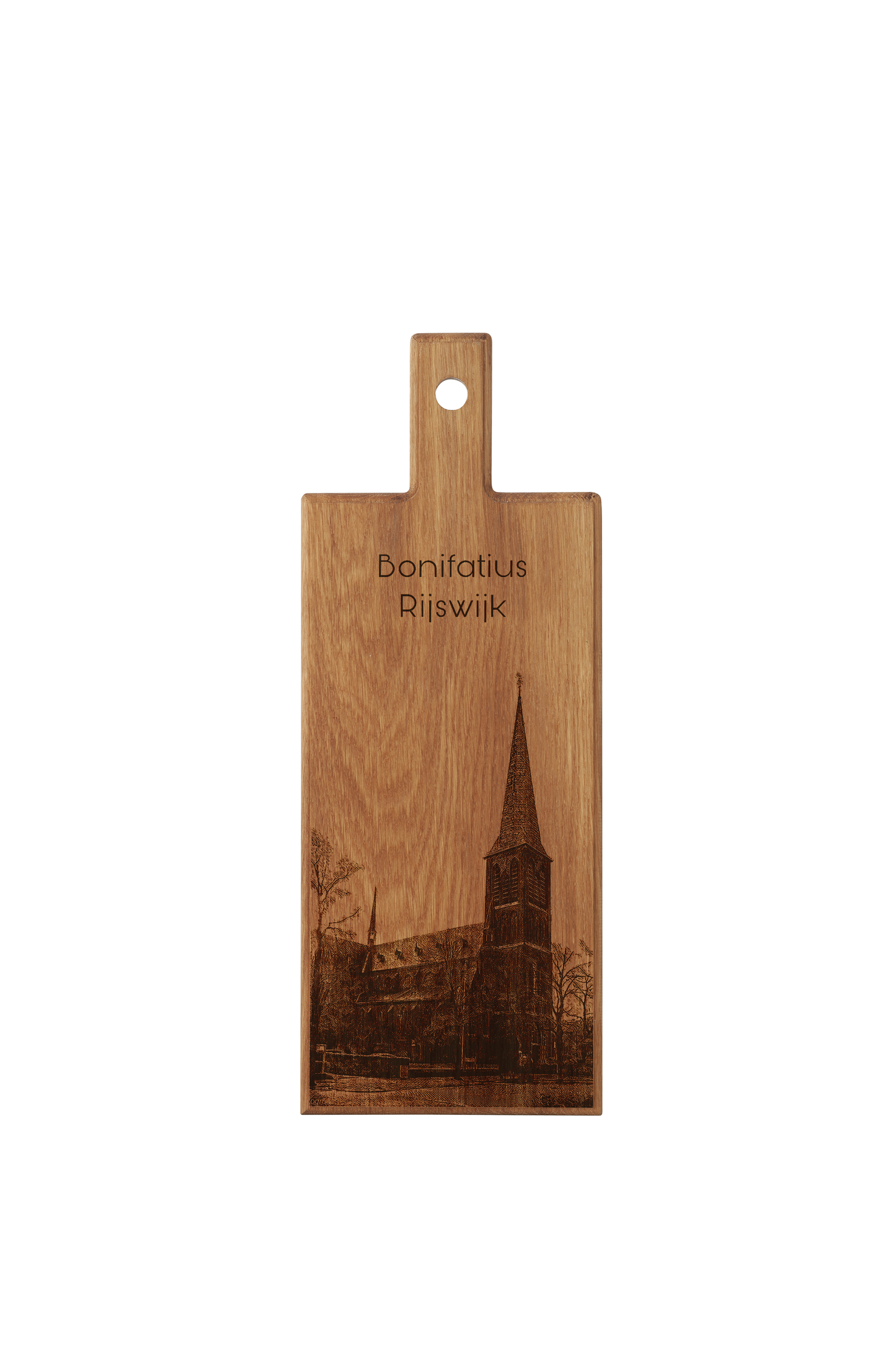 Rijswijk Bonifatius kerk houten serveerplank – 49 x 17 cm