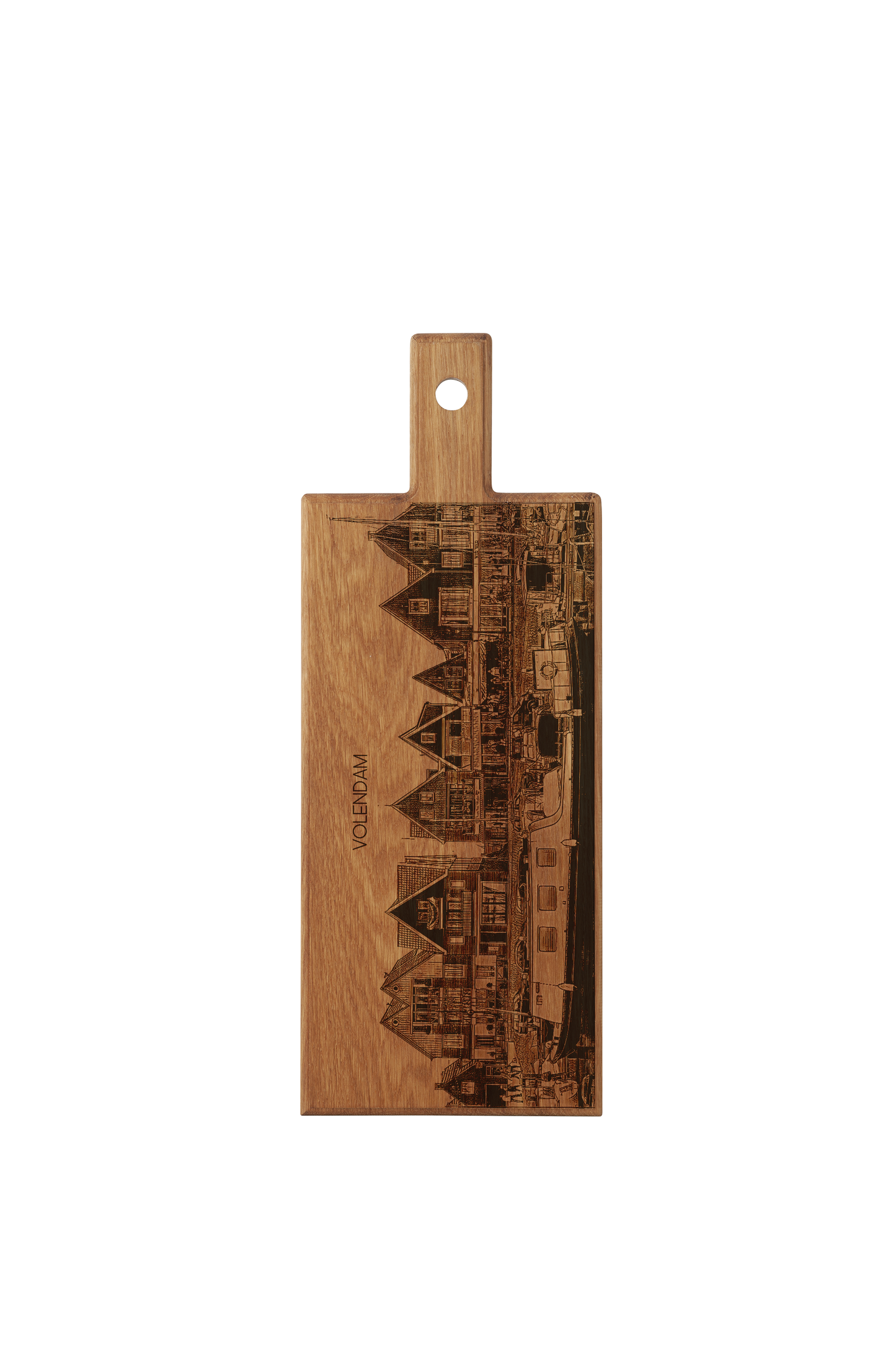 Volendam Harbour Wooden Serving Board – 49 x 17 cm