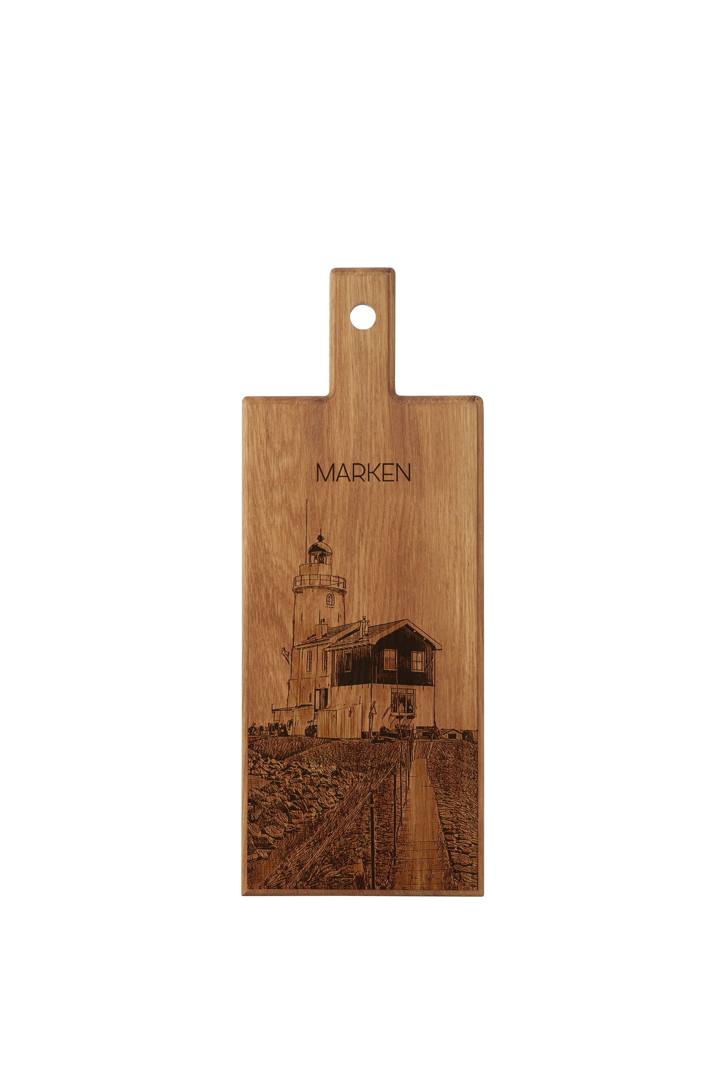 Marken Vuurtoren Wooden Serving Board – 49 x 17 cm