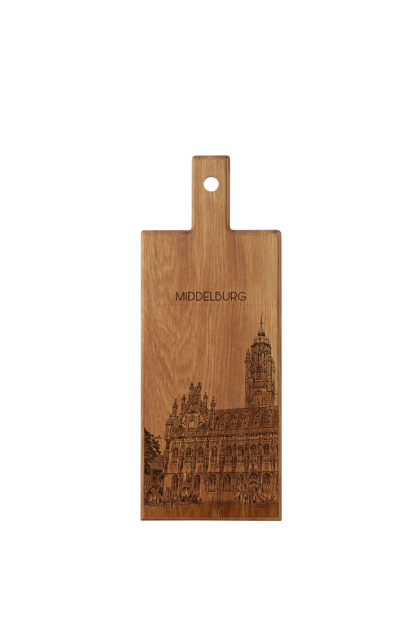 Middelburg Stadhuis Wooden Serving Board – 49 x 17 cm