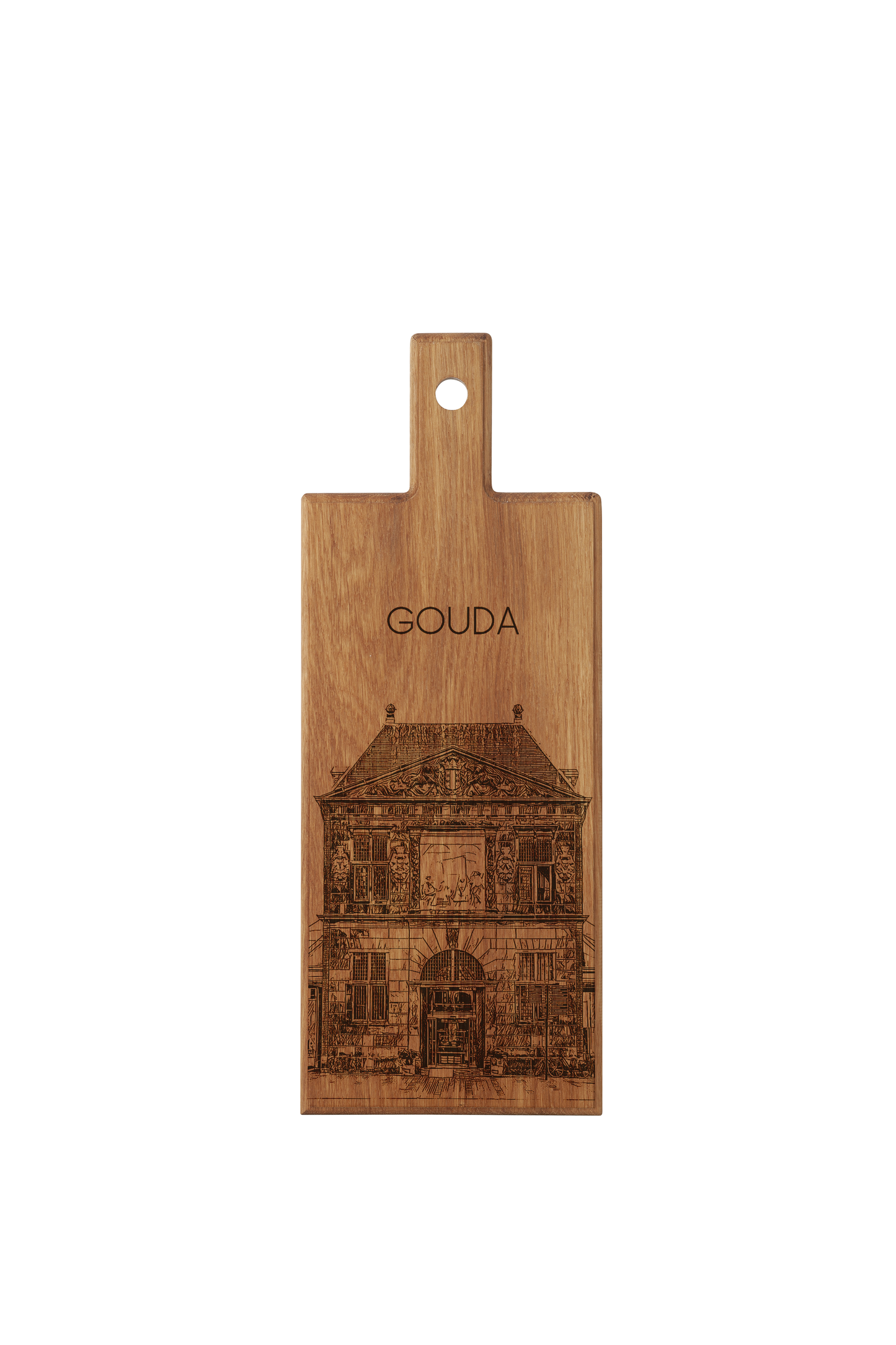 Gouda De Waag – Handmade Wooden Serving & Cheese Board (49 × 17 cm)