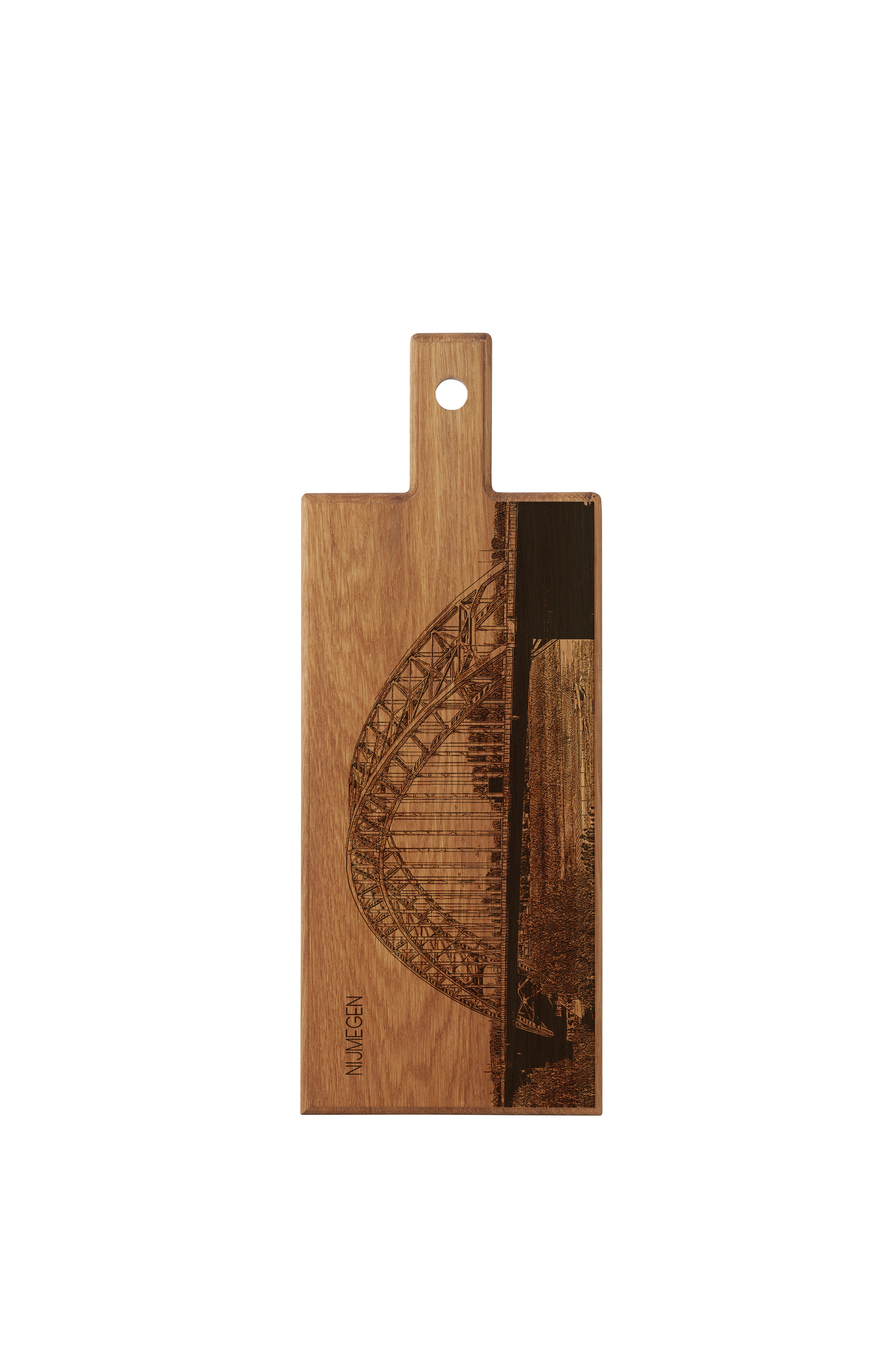 Nijmegen Waalbrug Wooden Serving Board – 49 x 17 cm