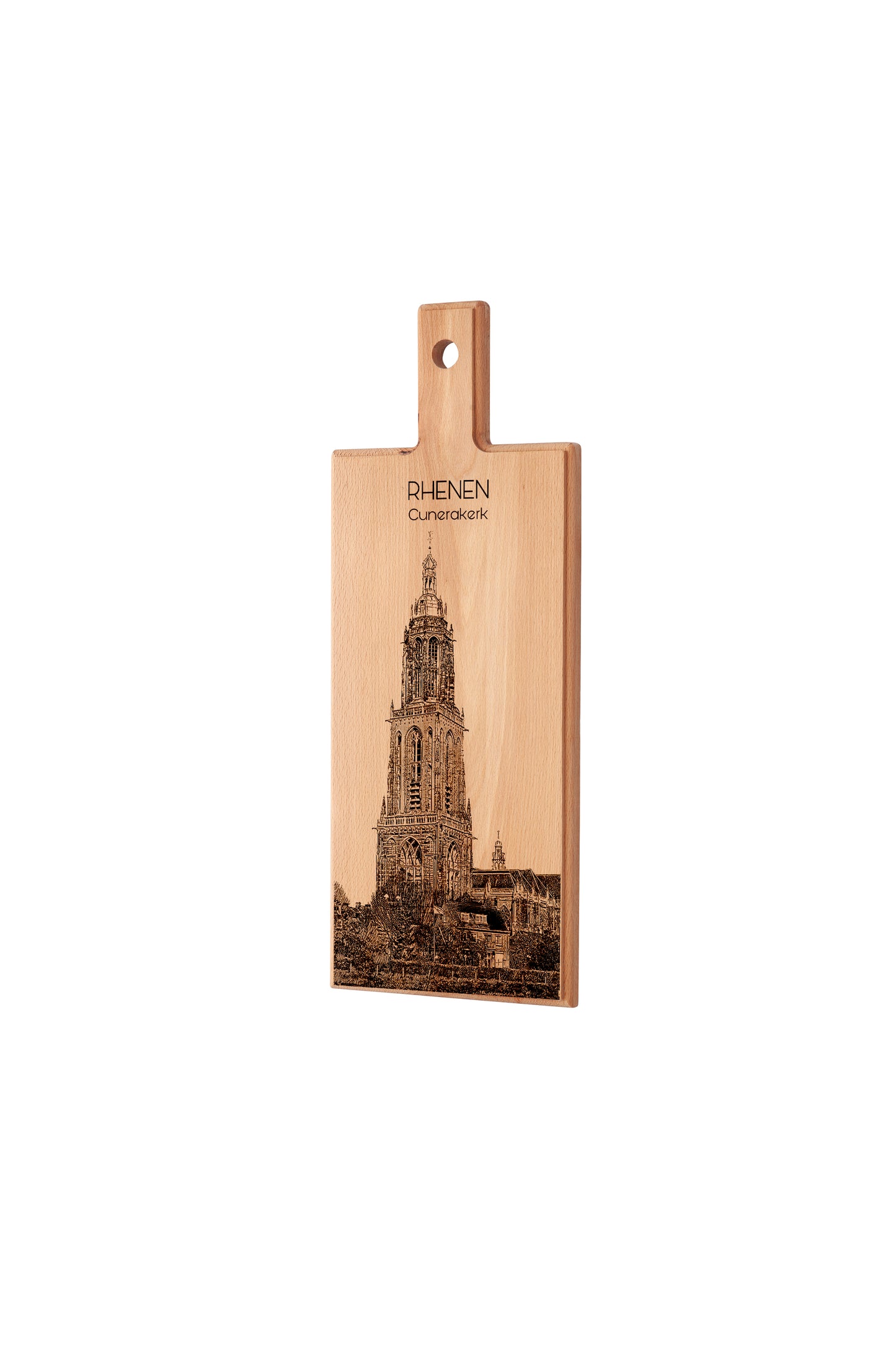 Rhenen – Cunerakerk Wooden Serving Board Souvenir (49 × 17 cm)