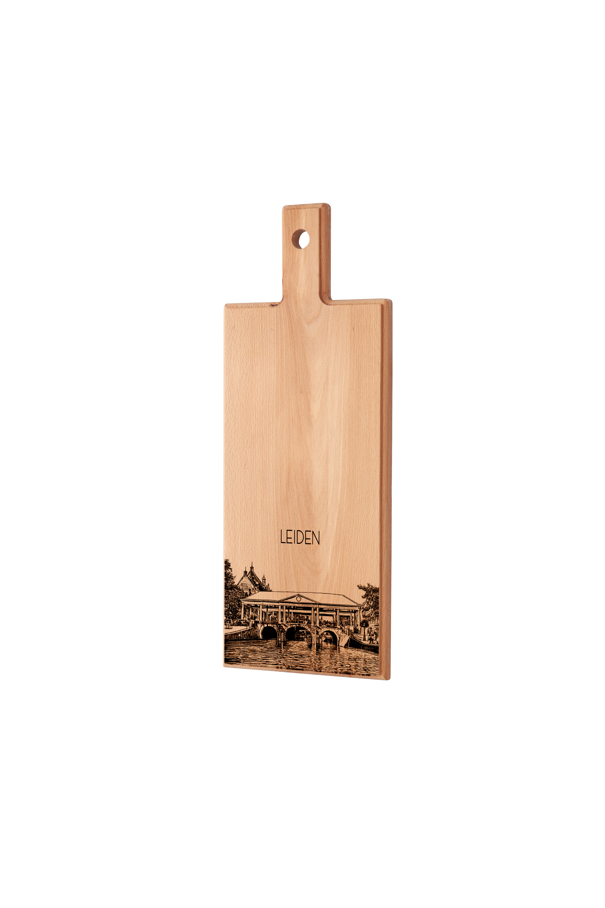 "Handmade Leiden Koornbrug Medium Serving Board in Beech Wood"