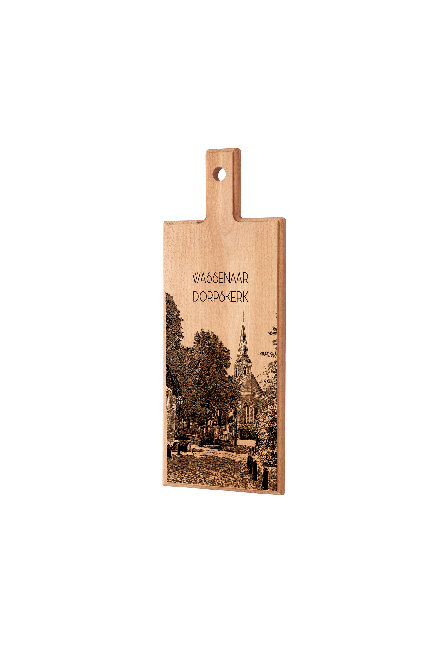 Wassenaar Dorpskerk Medium Serving Board - Beech Wood