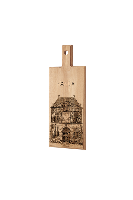 Gouda De Waag – Handmade Wooden Serving & Cheese Board (49 × 17 cm)