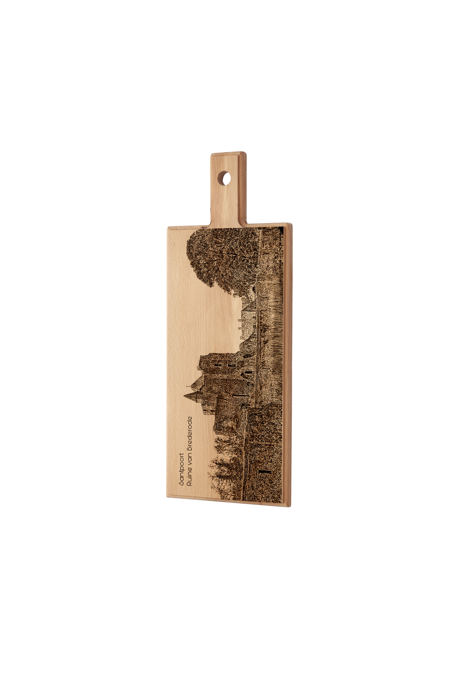 Santpoort Ruïne van Brederode Wooden Serving Board – 49 x 17 cm