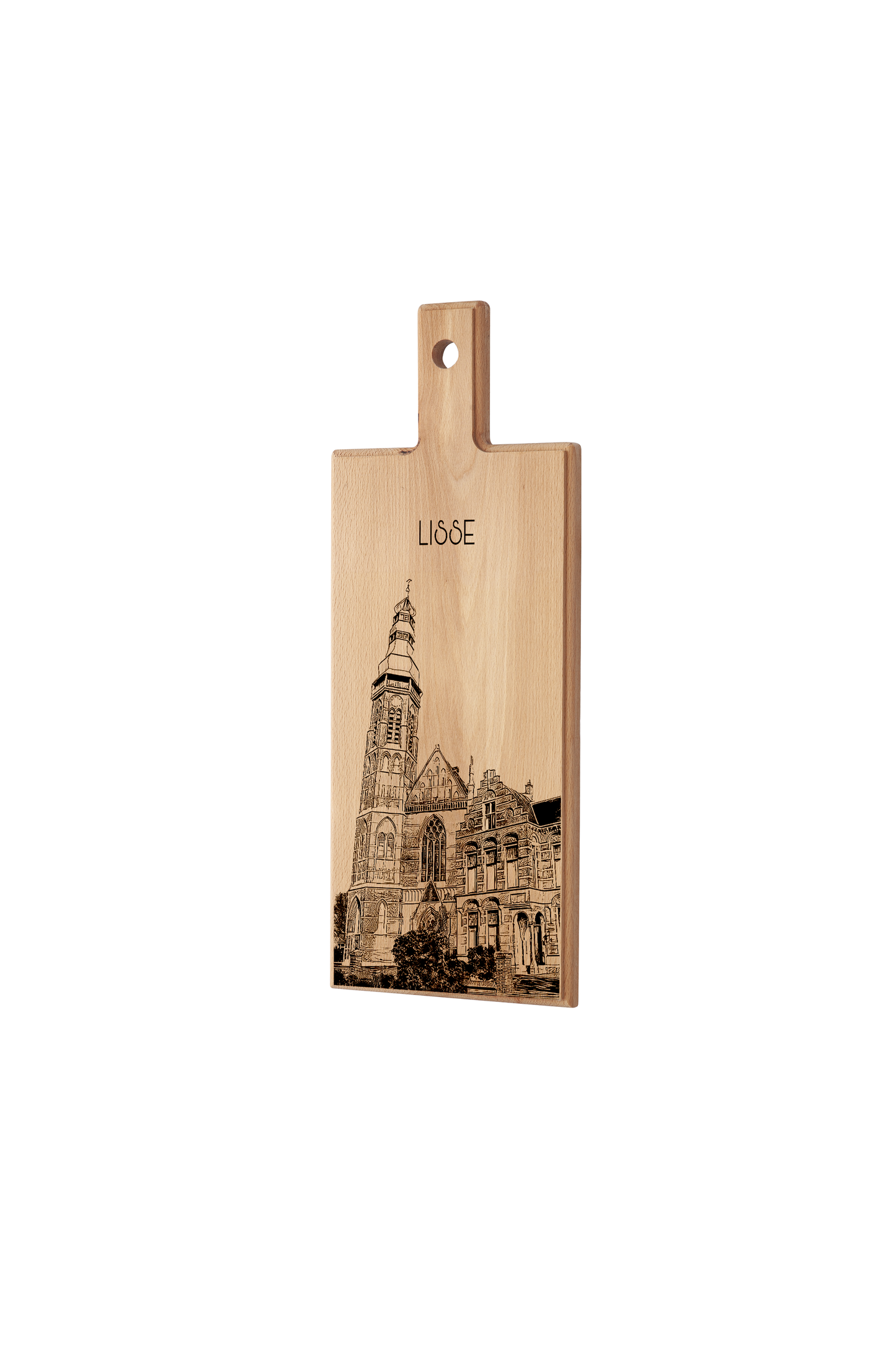 Lisse St. Agatha Church Wooden Serving Board – 49 x 17 cm