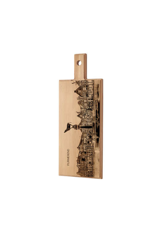 Purmerend Koemarkt Wooden Serving Board – 49 x 17 cm
