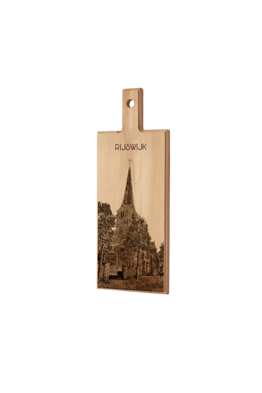 Rijswijk Oude Kerk Wooden Serving Board – 49 x 17 cm