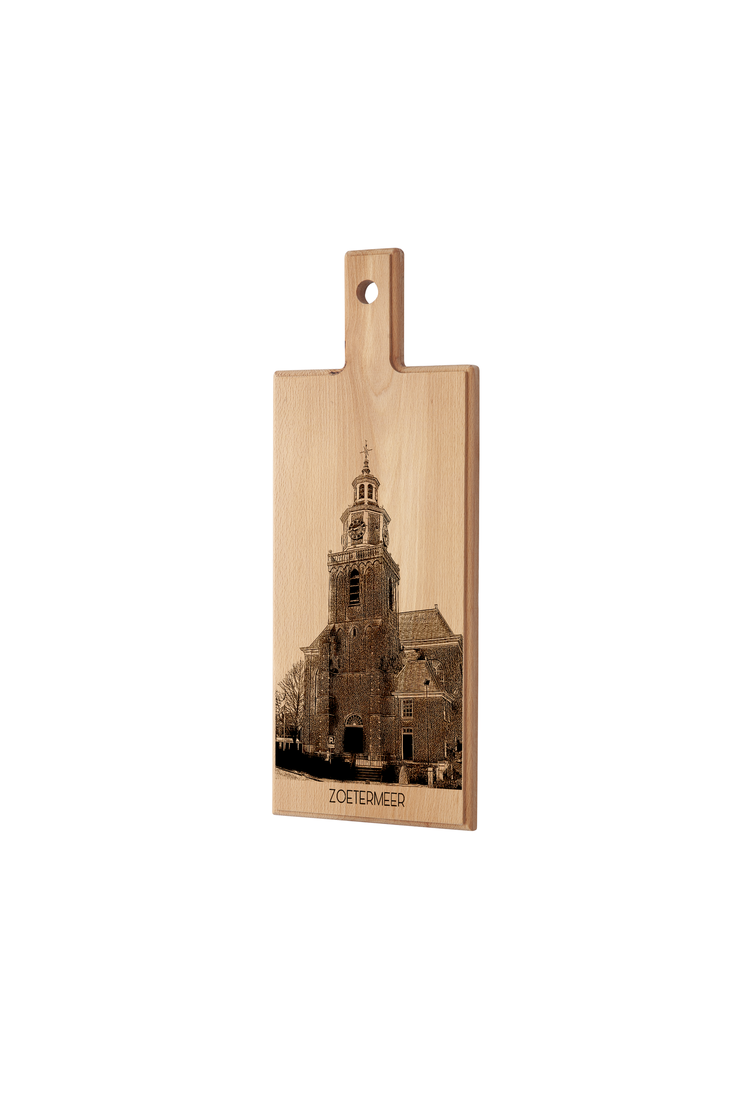 Zoetermeer Dorpskerk Wooden Serving Board – 49 x 17 cm
