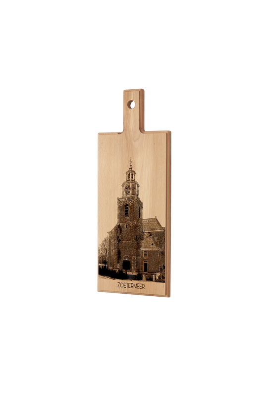 Zoetermeer Dorpskerk Wooden Serving Board – 49 x 17 cm