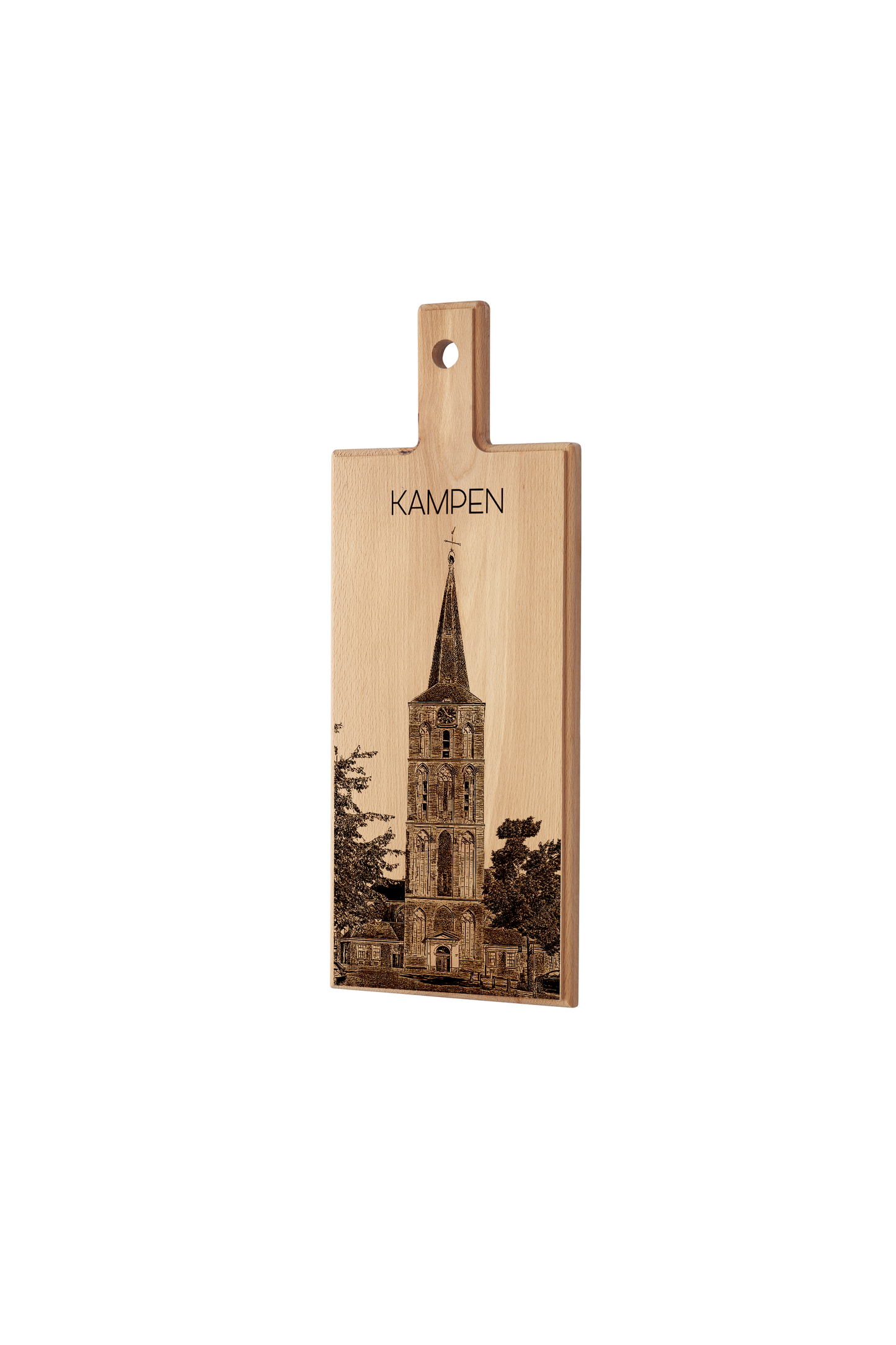 Kampen Bovenkerk – Houten Serveerplank (49 × 17 cm)