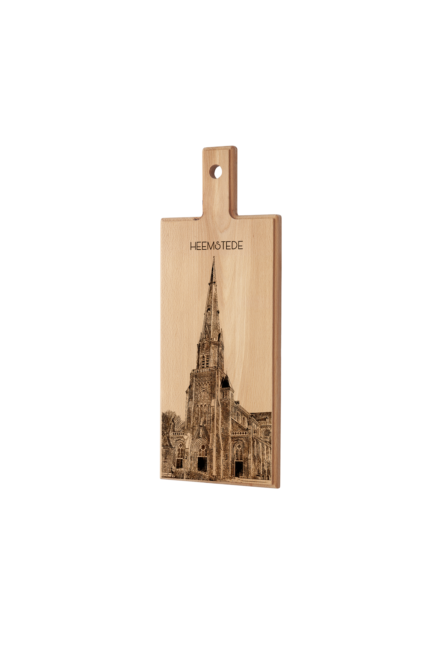 Heemstede Heilige Bavo – Wooden Serving Board (49 × 17 cm)