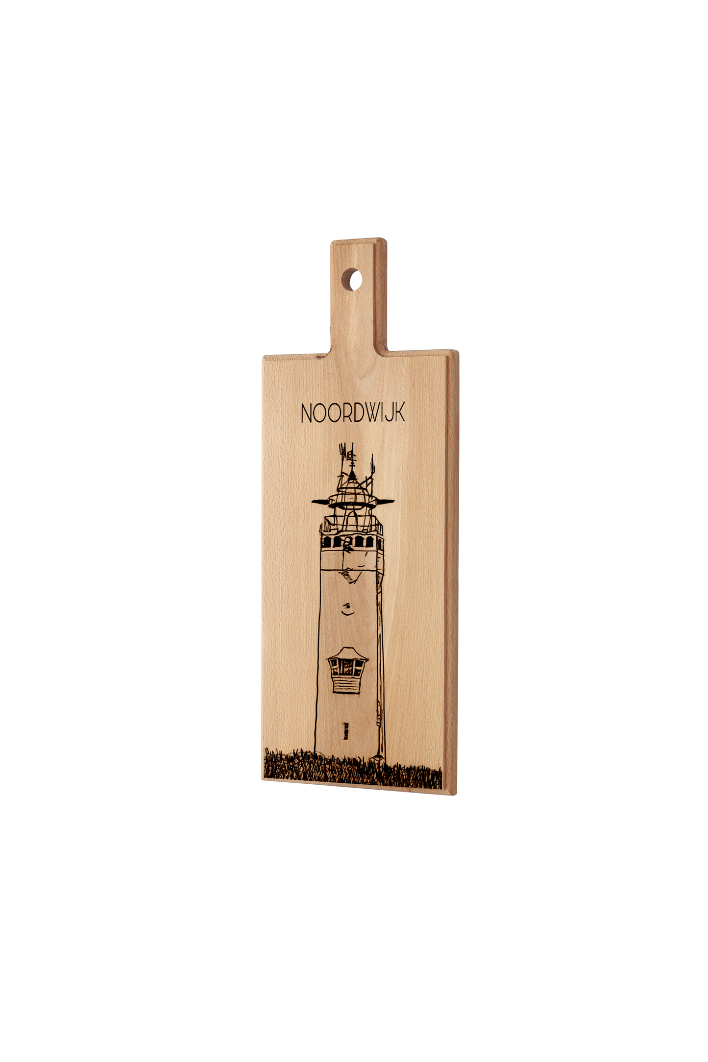 Noordwijk Vuurtoren Wooden Serving Board – 49 x 17 cm