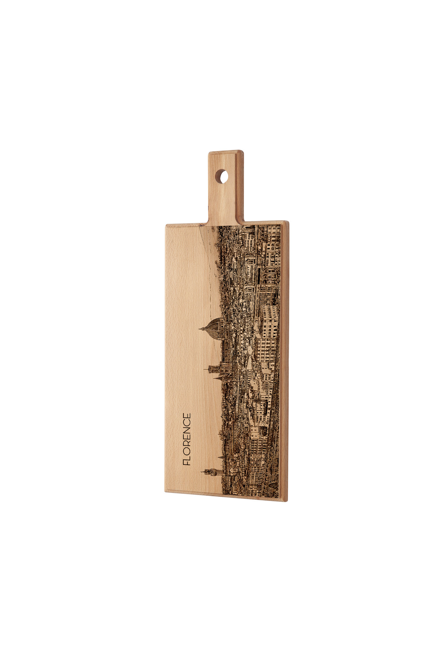 Florence skyline houten serveerplank – 49 x 17 cm