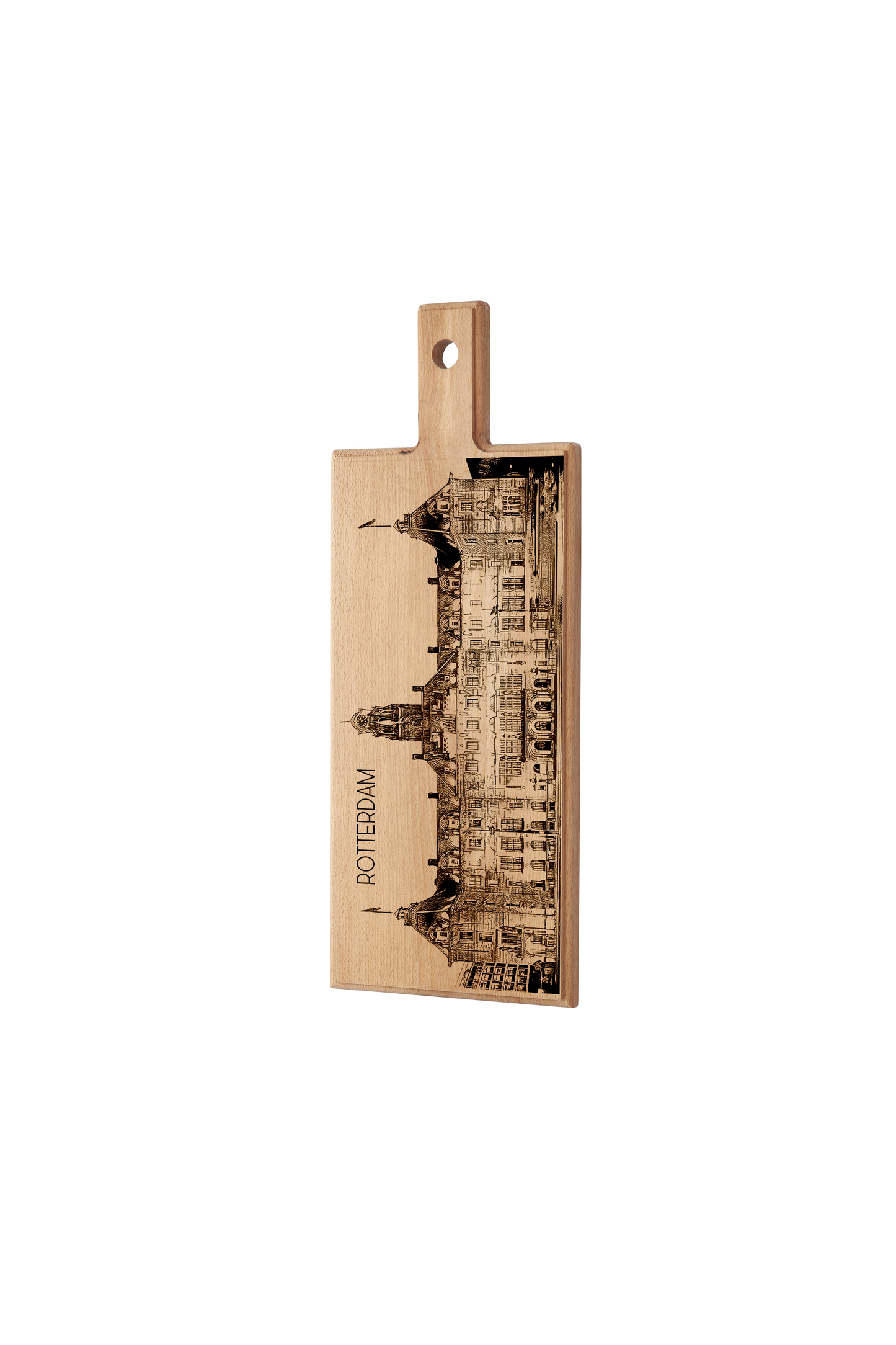 Rotterdam Stadhuis Wooden Serving Board – 49 x 17 cm