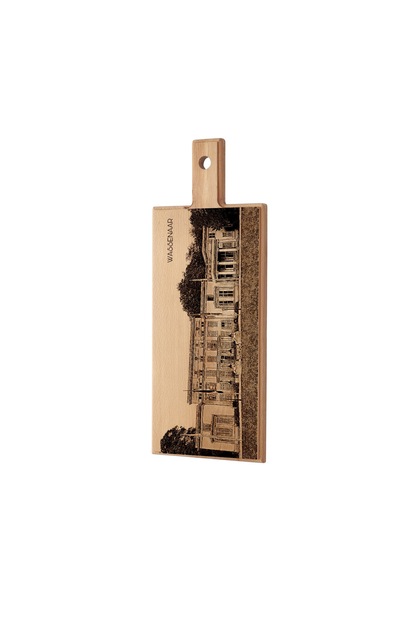 Wassenaar Raadhuis De Paauw Wooden Serving Board – 49 x 17 cm