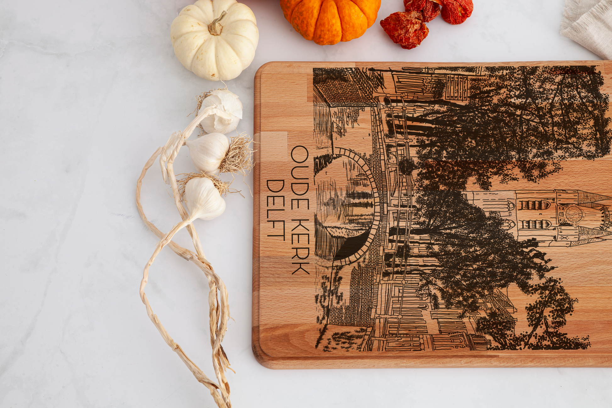 Delft, Oude Kerk, cutting board, antimicrobial